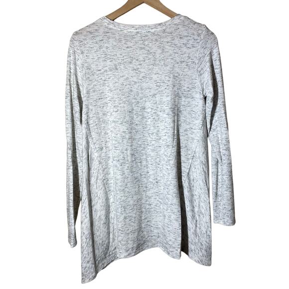 Michael Stars Heathered Light Gray Swing Long Sleeve Top Size Small - Picture 5 of 10